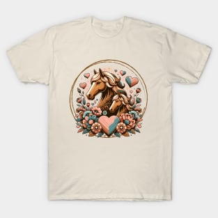 Mom and Baby Horse T-Shirt